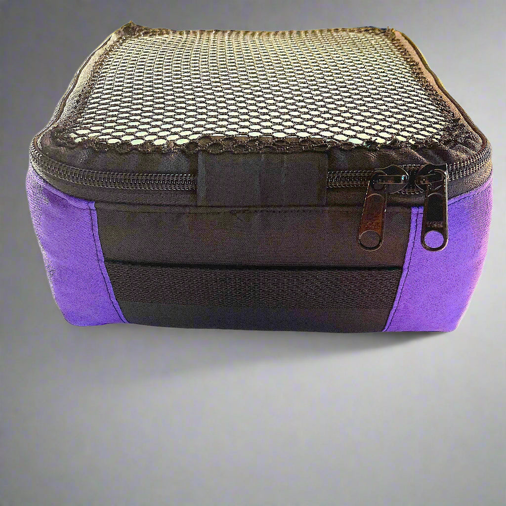 Packing cube sewing kit - purple & black cube