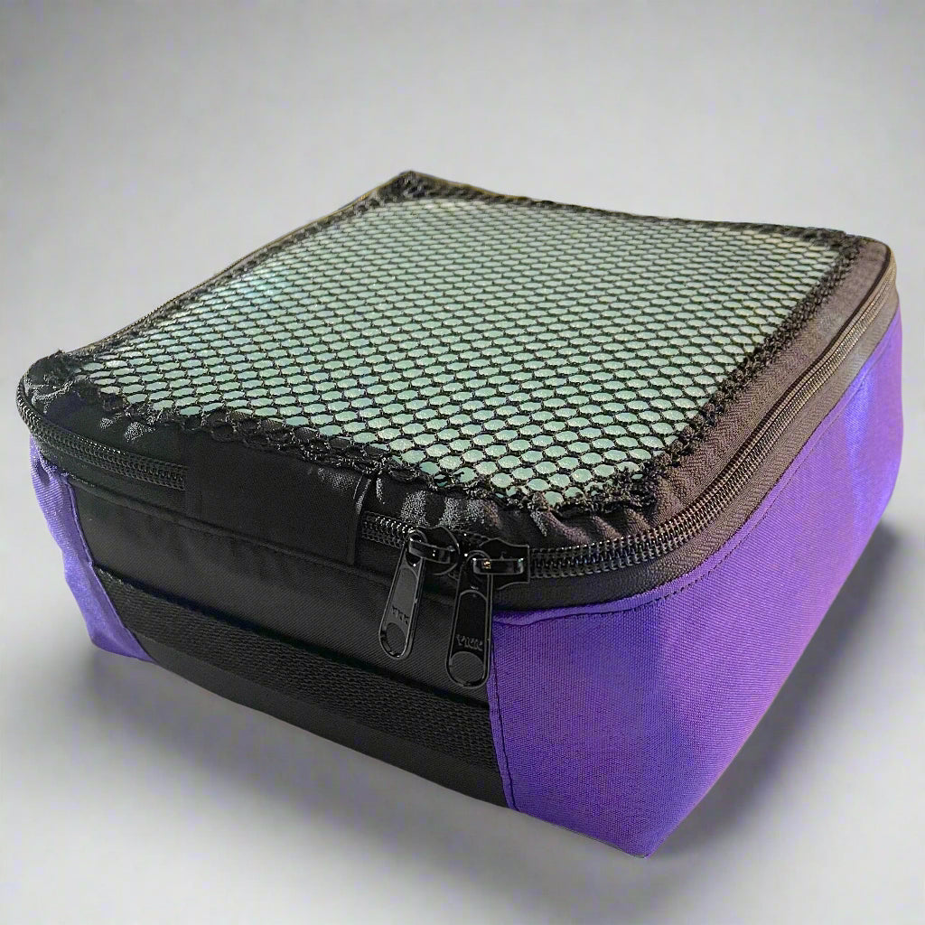 Packing cube sewing kit - purple & black cube