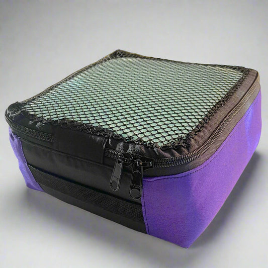 Packing cube sewing kit - purple & black cube